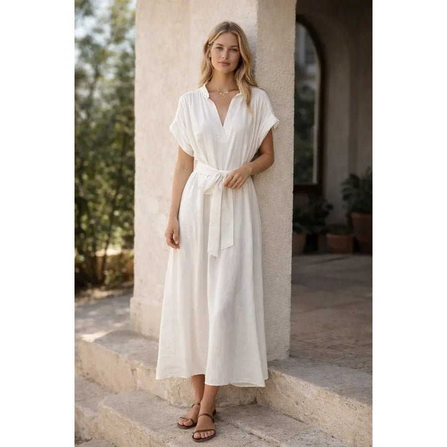 Abito Maxi Lino Misto - Fresco e Leggero